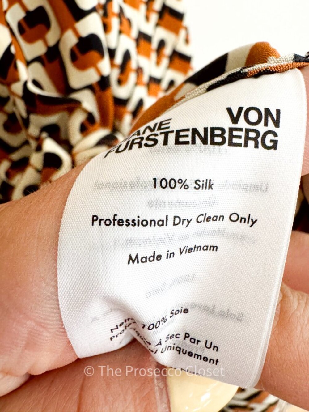 NWT *flawed* Diane Von Furstenberg DVF 100% Silk Button Dress (XL) - Picture 5 of 8
